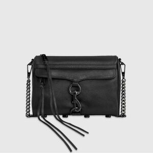 Rebecca Minkoff Mini Mac Bag in Black with Duster